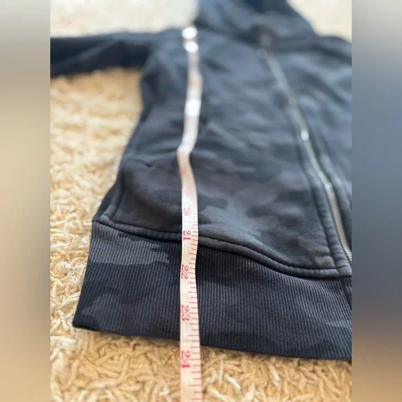 Lululemon Athletica Black Camo Zip Up Hoodie - Picture 9 of 10